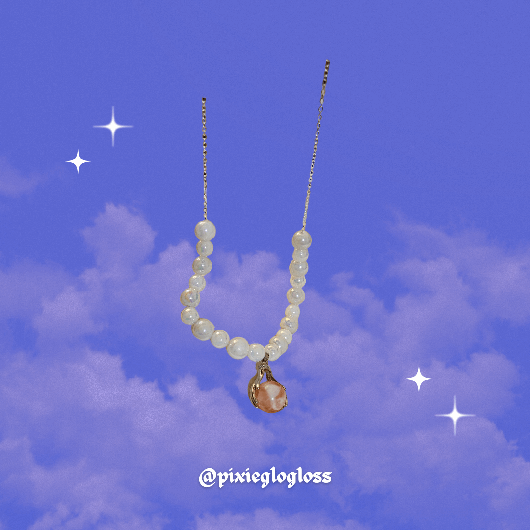 Rose Quartz Pearl Necklace